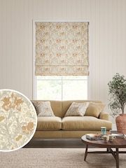 William Morris At Home Honey Orange Iris Made to Measure Roman Blind - Image 1 of 6