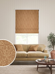 William Morris At Home Russet Brown Acorn Made to Measure Roman Blind - Image 1 of 6