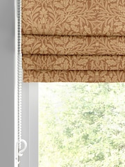 William Morris At Home Russet Brown Acorn Made to Measure Roman Blind - Image 2 of 6