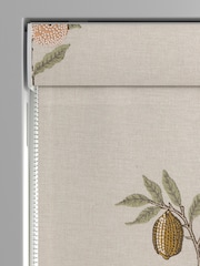 William Morris At Home Natural/Sage Green Fruit Embroidery Made to Measure Roman Blind - Image 5 of 6