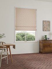 William Morris At Home Pink Blossom Willow Bough Woven Made to Measure Roman Blind - Image 2 of 6