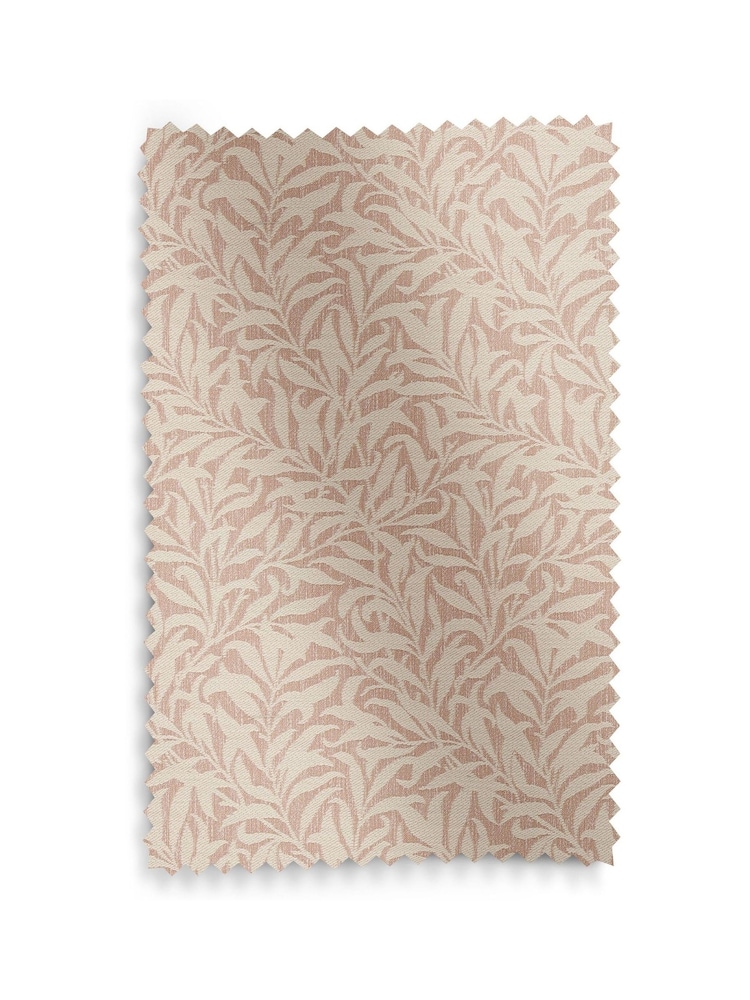William Morris At Home Pink Blossom Willow Bough Woven Made to Measure Roman Blind - Image 6 of 6
