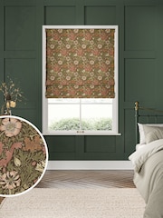 William Morris At Home Brown Compton Velvet Made to Measure Roman Blind - Image 1 of 6