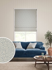 William Morris At Home Sky Blue Willow Bough Woven Made to Measure Roman Blind - Image 1 of 6