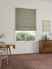 William Morris At Home Sage Green Iris Made to Measure Roman Blind - Image 2 of 6