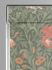William Morris At Home Sage Green Iris Made to Measure Roman Blind - Image 5 of 6