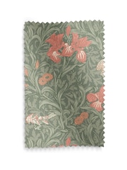 William Morris At Home Sage Green Iris Made to Measure Roman Blind - Image 6 of 6