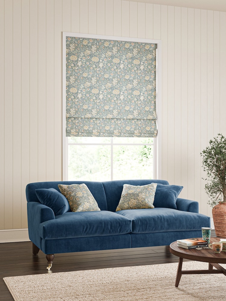 William Morris At Home Blue Double Bough Made to Measure Roman Blind - Image 2 of 6