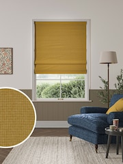 William Morris At Home Sunflower Yellow Reed Made to Measure Roman Blind - Image 1 of 6