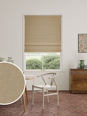 William Morris At Home Oat Natural Reed Made to Measure Roman Blind - Image 1 of 6