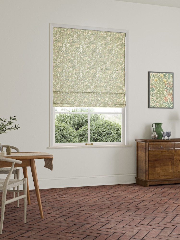 William Morris At Home Apple Green Double Bough Made to Measure Roman Blind - Image 2 of 6