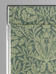 William Morris At Home Eucalyptus Green 100% Cotton Acorn Made to Measure Roman Blind - Image 5 of 6