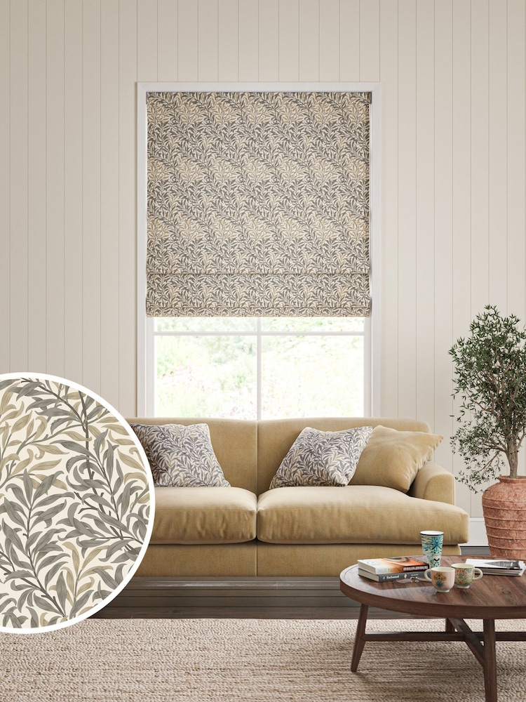 William Morris At Home Natural Willow Bough Made to Measure Roman Blind - Image 1 of 6
