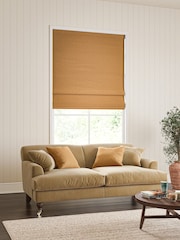 William Morris At Home Russet Brown Reed Made to Measure Roman Blind - Image 2 of 6