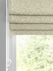 William Morris At Home Lichen Green Willow Bough Woven Made to Measure Roman Blind - Image 4 of 6
