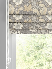 William Morris At Home Grey Cobble Compton Velvet Made to Measure Roman Blind - Image 4 of 6