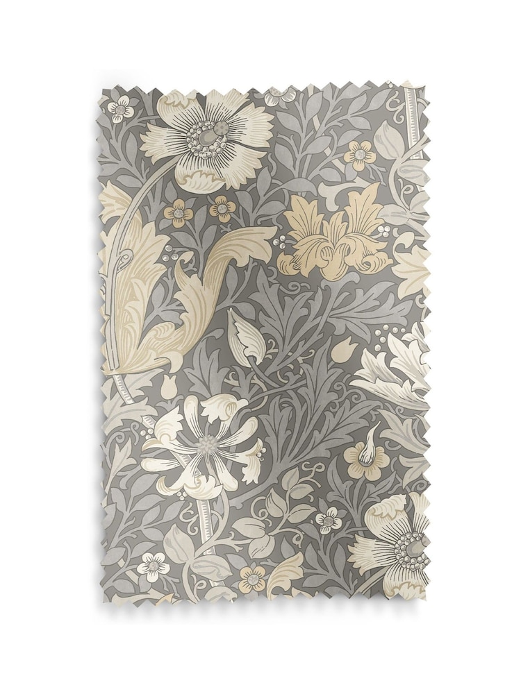 William Morris At Home Grey Cobble Compton Velvet Made to Measure Roman Blind - Image 6 of 6