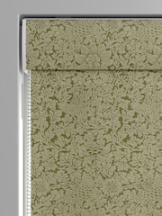 William Morris At Home Moss Green Bird and Anemone Woven Made to Measure Roman Blind - Image 4 of 6