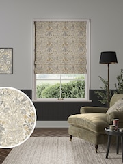 William Morris At Home Barley Natural Woodland Weeds Made to Measure Roman Blind - Image 1 of 6