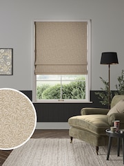 William Morris At Home Barley Natural Willow Bough Woven Made to Measure Roman Blind - Image 1 of 6