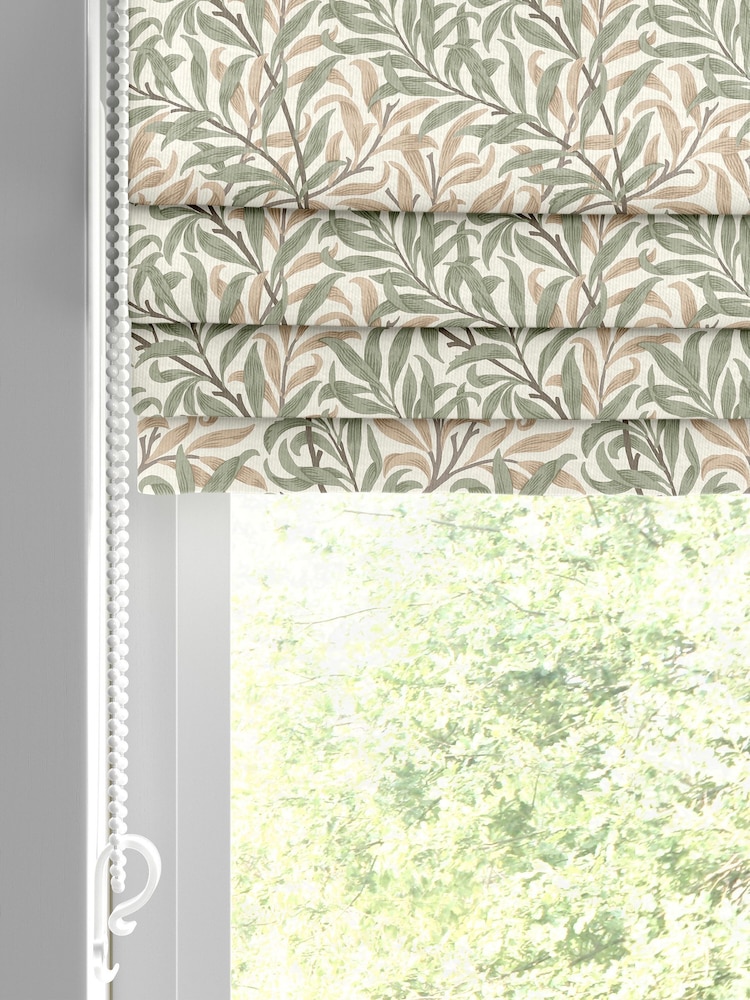 William Morris At Home Sage Green Willow Bough Made to Measure Roman Blind - Image 2 of 6