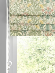 William Morris At Home Apple Green 100% Cotton Woodland Weeds Made to Measure Roman Blind - Image 2 of 6