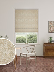 William Morris At Home Oat Natural Brother Rabbit Woven Made to Measure Roman Blind - Image 1 of 6