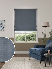 William Morris At Home River Blue Reed Made to Measure Roman Blind - Image 1 of 6