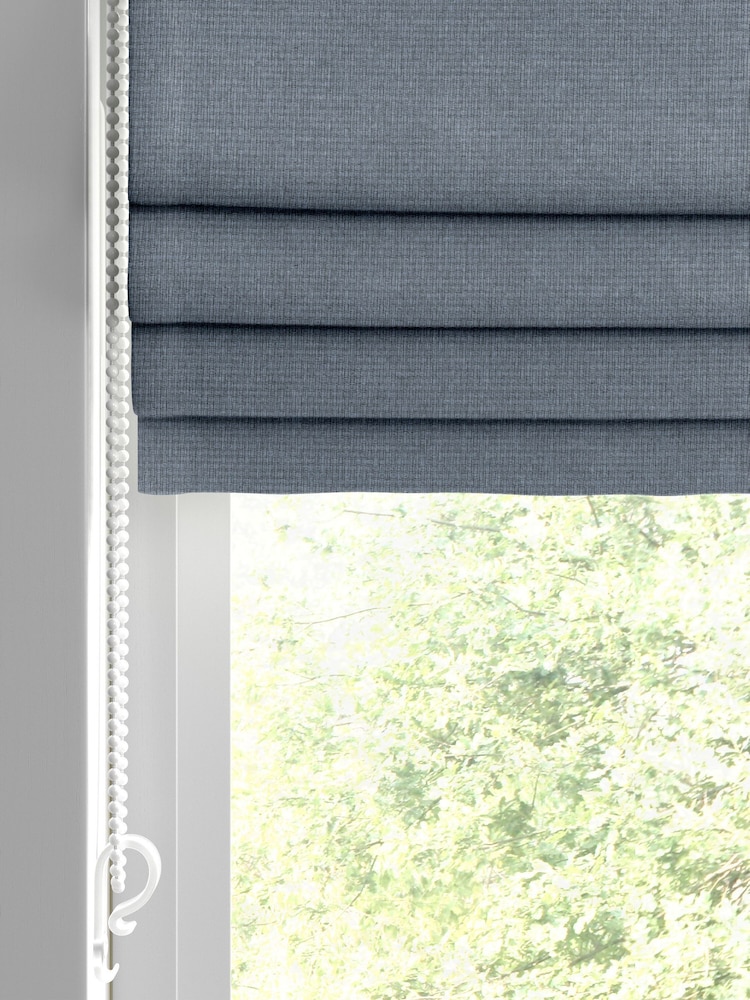 William Morris At Home River Blue Reed Made to Measure Roman Blind - Image 2 of 6