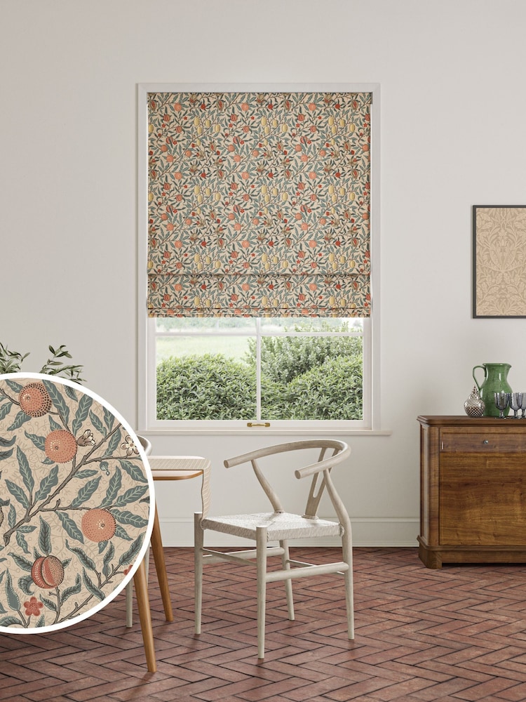 William Morris At Home Natural Clay Fruit Made to Measure Roman Blind - Image 1 of 6