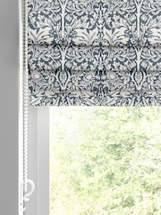 William Morris At Home River Blue Brother Rabbit Woven Made to Measure Roman Blind - Image 2 of 6