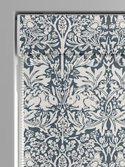William Morris At Home River Blue Brother Rabbit Woven Made to Measure Roman Blind - Image 4 of 6