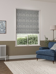 William Morris At Home River Blue Brother Rabbit Woven Made to Measure Roman Blind - Image 5 of 6