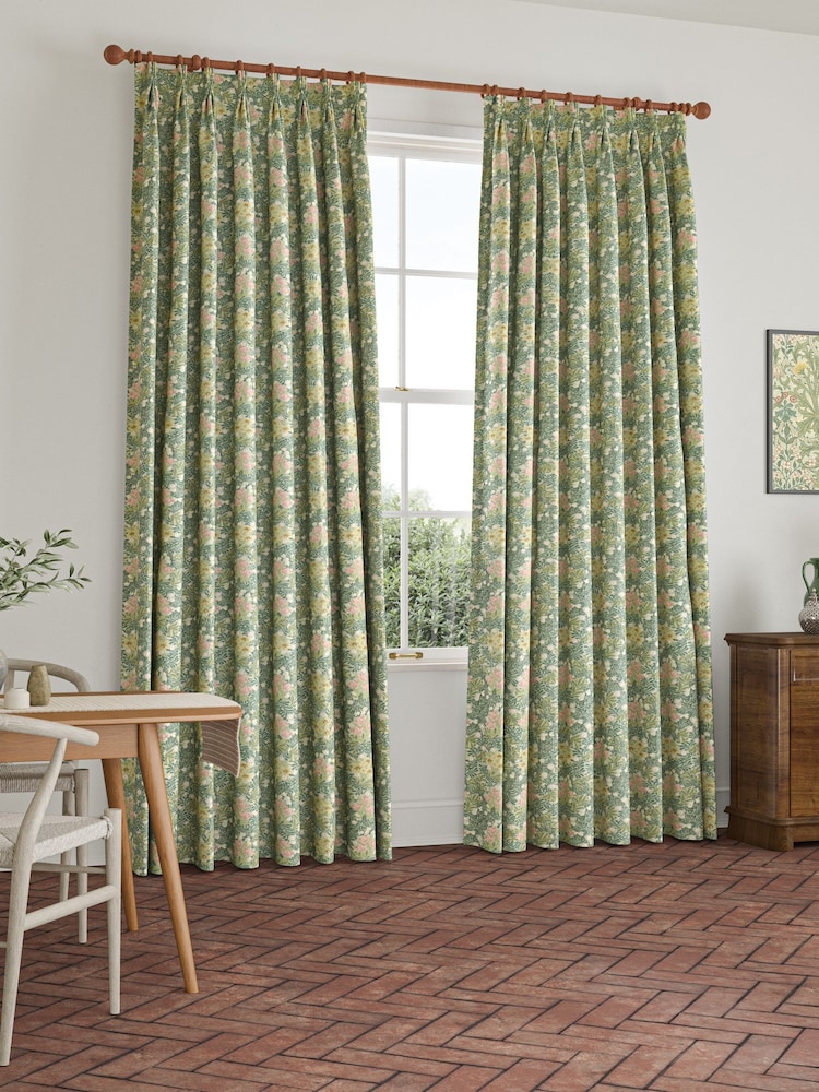 William Morris At Home Apple Green Bower Made to Measure Curtains - Image 2 of 9