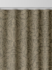 William Morris At Home Truffle Grey Acorn Velvet Made to Measure Curtains - Image 8 of 9
