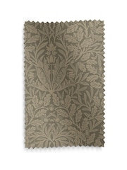 William Morris At Home Truffle Grey Acorn Velvet Made to Measure Curtains - Image 9 of 9