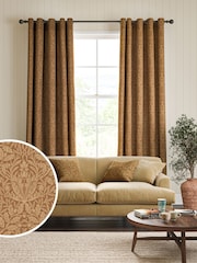 William Morris At Home Russet Brown Acorn Made to Measure Curtains - Image 1 of 8