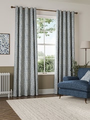 William Morris At Home River Blue Acorn Made to Measure Curtains - Image 2 of 9