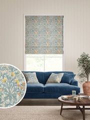 William Morris At Home Blue Woodland Weeds Made to Measure Roman Blind - Image 1 of 6