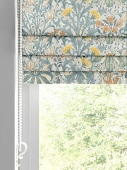 William Morris At Home Blue Woodland Weeds Made to Measure Roman Blind - Image 2 of 6
