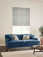 William Morris At Home Blue Woodland Weeds Made to Measure Roman Blind - Image 5 of 6
