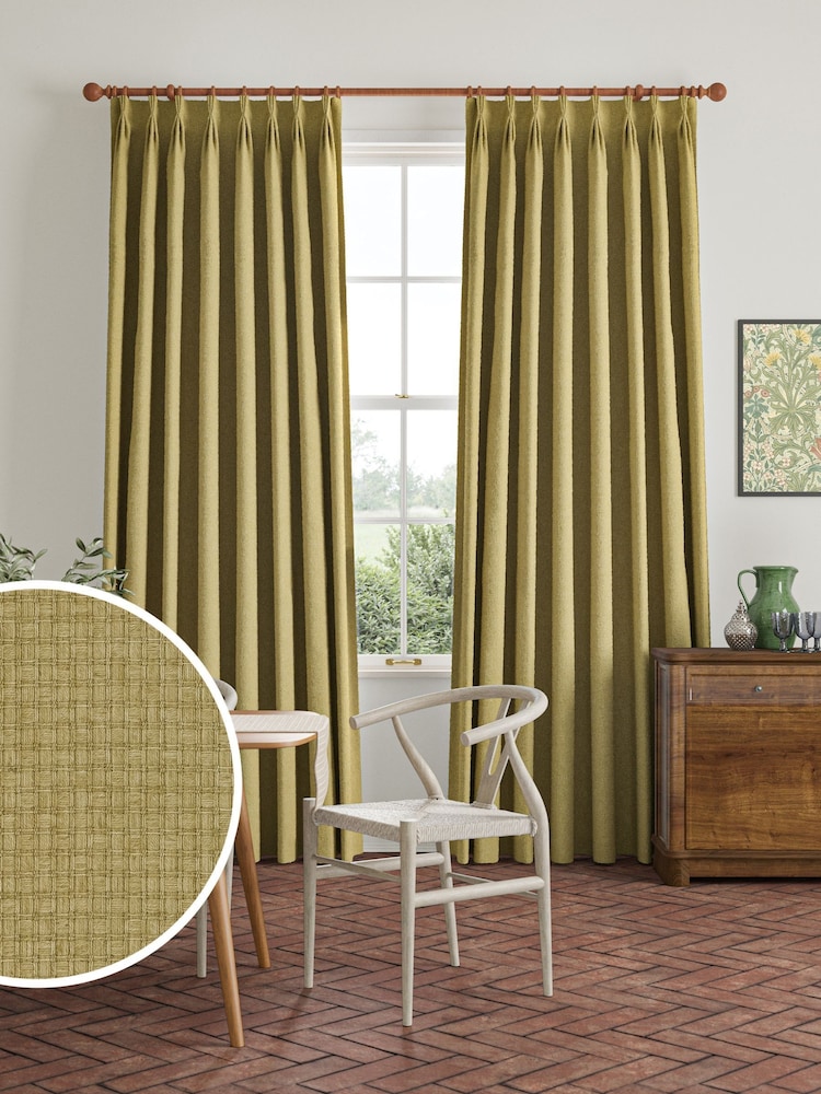 William Morris At Home Apple Green Reed Made to Measure Curtains - Image 1 of 9
