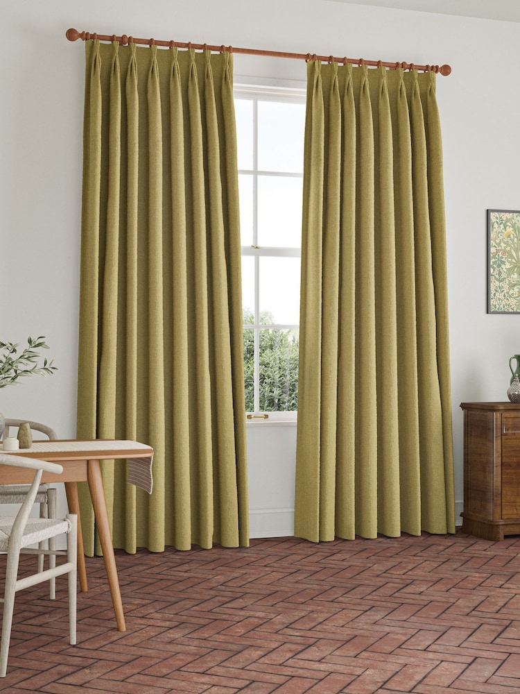 William Morris At Home Apple Green Reed Made to Measure Curtains - Image 2 of 9