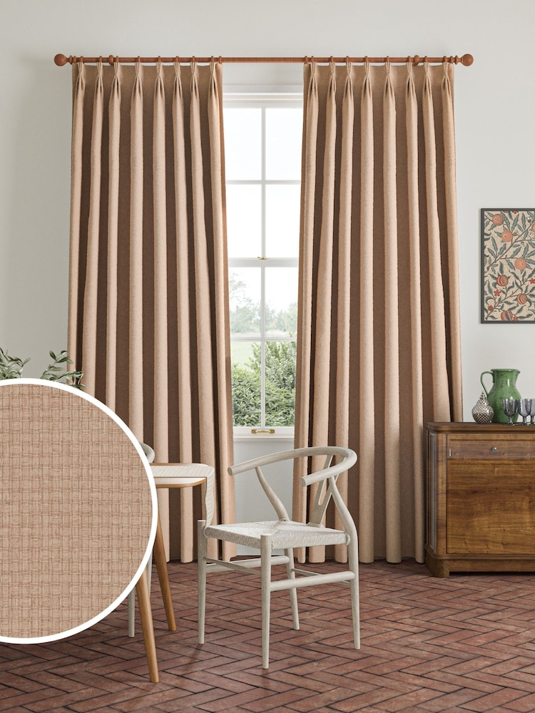 William Morris At Home Blossom Pink Reed Made to Measure Curtains - Image 1 of 9