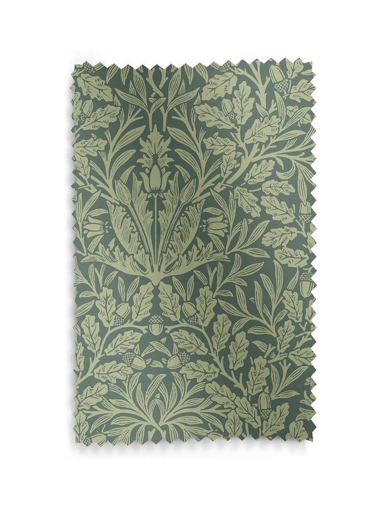 William Morris At Home Eucalyptus Green Acorn Made to Measure Curtains - Image 9 of 9