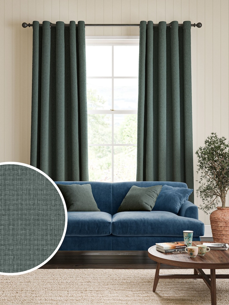 William Morris At Home Mineral Blue Reed Made to Measure Curtains - Image 1 of 9