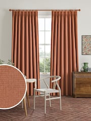 William Morris At Home Rhubarb Red Reed Made to Measure Curtains - Image 1 of 9