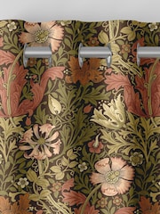William Morris At Home Brown Compton Velvet Made to Measure Curtains - Image 7 of 9