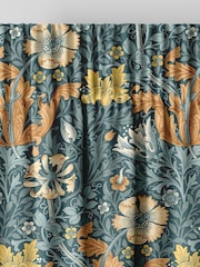 William Morris At Home Blue Compton Velvet Made to Measure Curtains - Image 6 of 9