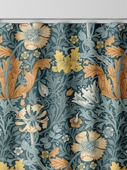 William Morris At Home Blue Compton Velvet Made to Measure Curtains - Image 8 of 9